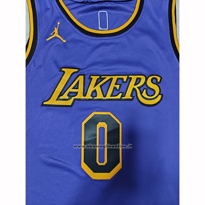 Maglia Los Angeles Lakers Russell Westbrook #0 Statement 2022-23 Viola